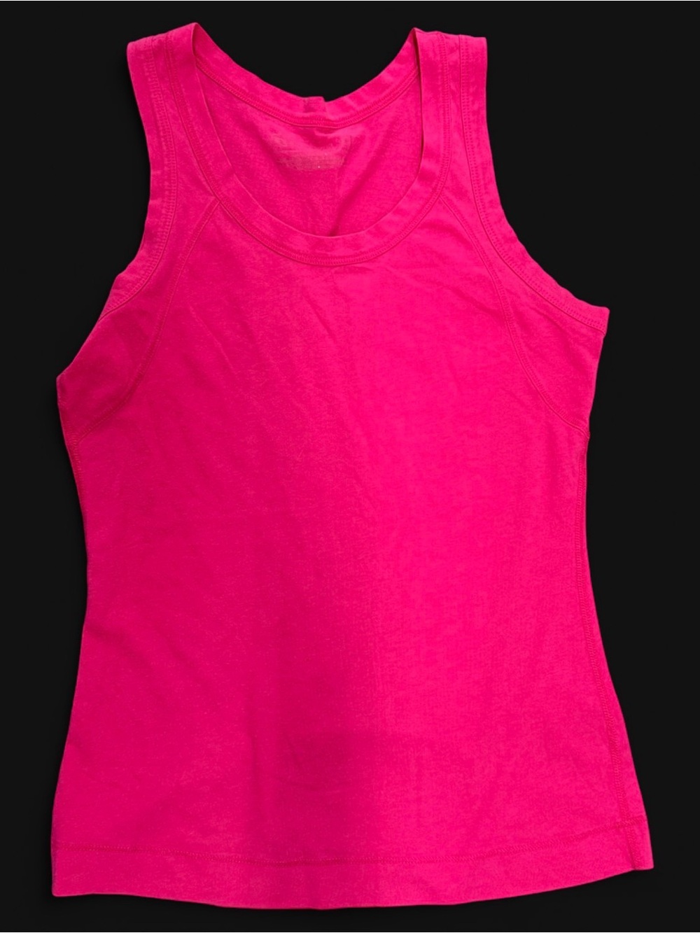 Women’s Sleeveless 100% cotton fitness Tank Top - Hot Pink